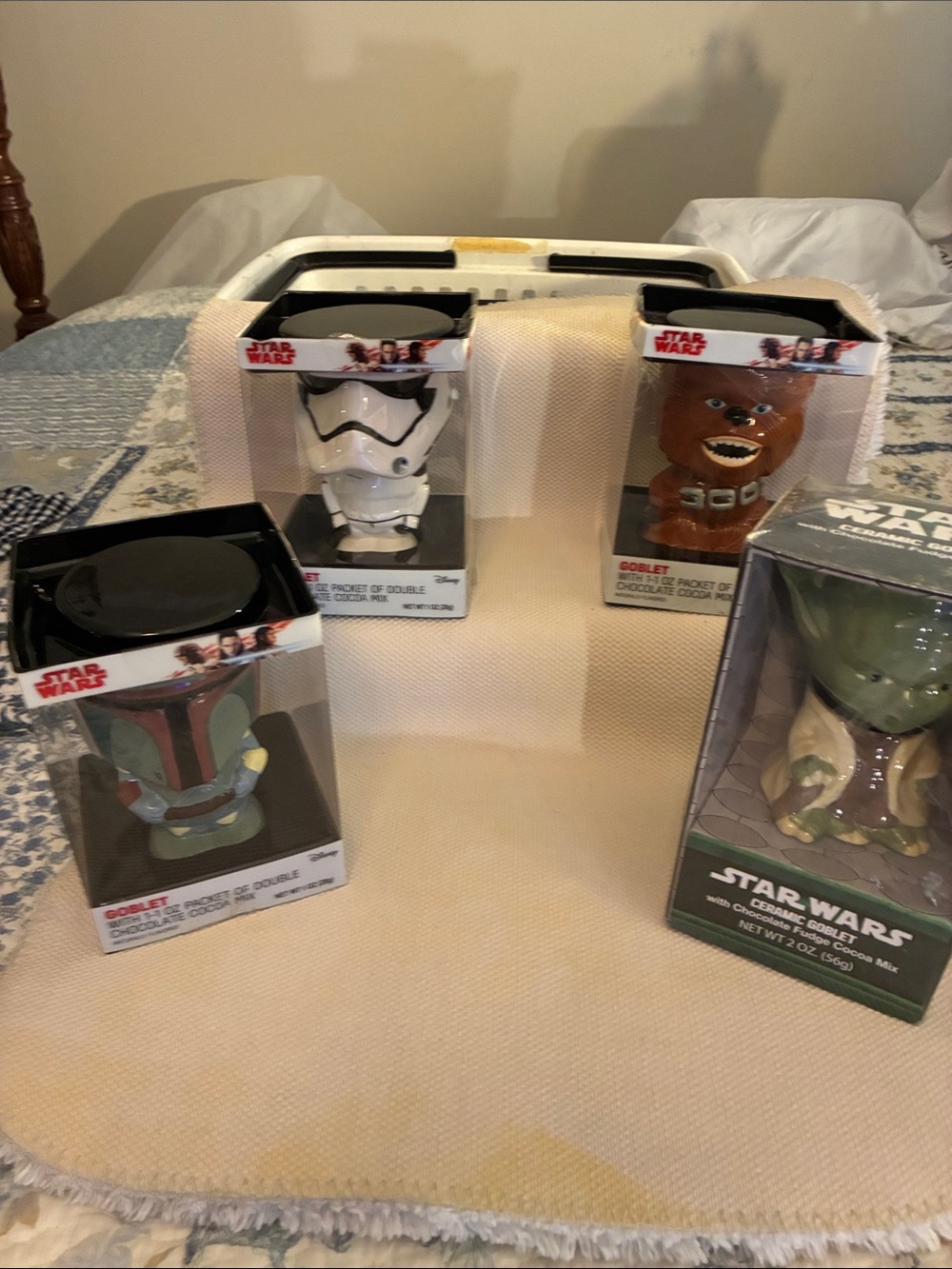 Star Wars Character Ceramic Goblets/Mugs - Lot of 4 NWT, NIB